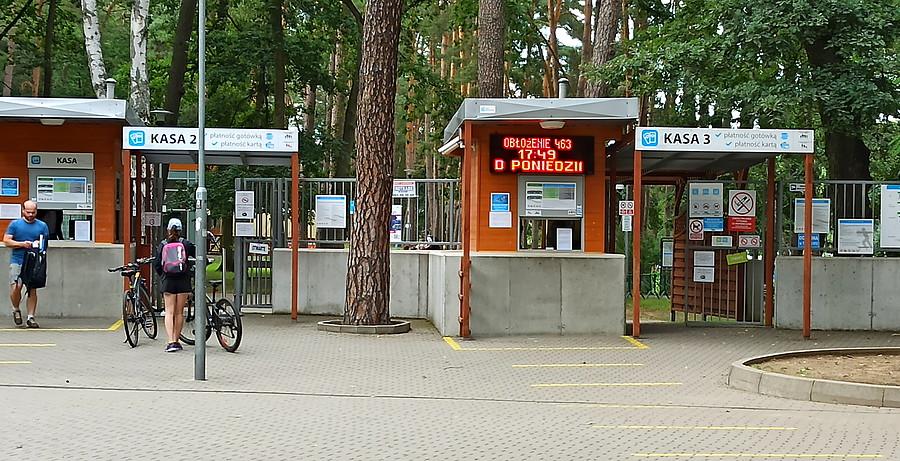 Pod kasami kąpieliska Arkonka.