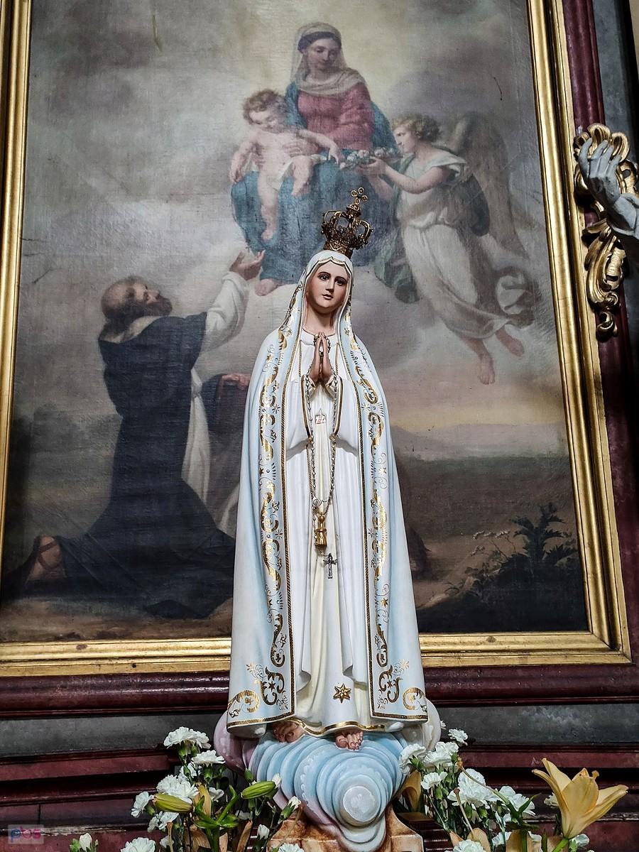 Bazylika na Świętej Górze - Figura Matki Boskiej Fatimskiej