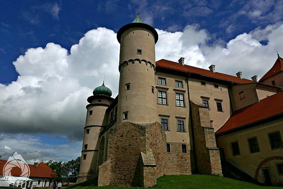 na dziedzińcu zamku w N.Wiśniczu