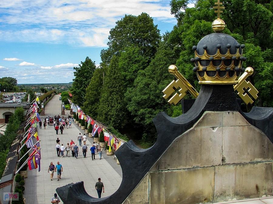 Widok znad bramy Jana Pawła II