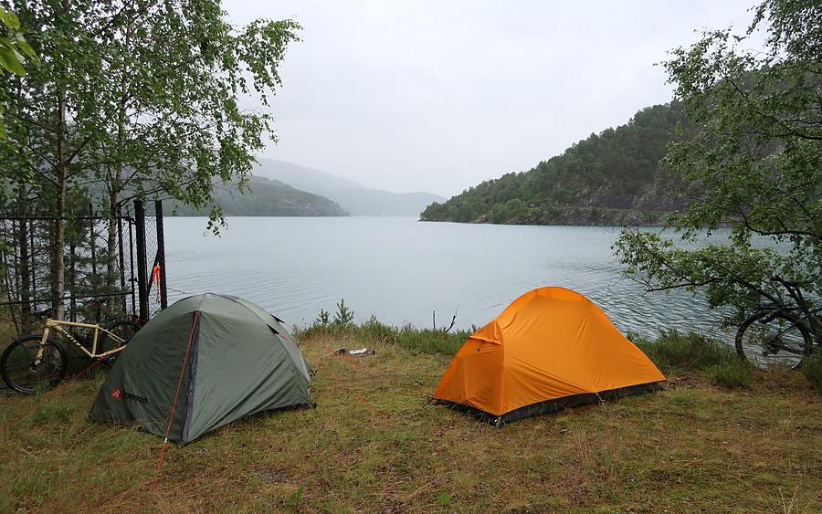 Nasze fajne obozowisko, nad Breimsvatnet