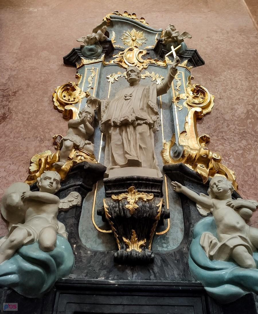 Jasna Góra - św. Franciszek Ksawery wśród aniołków