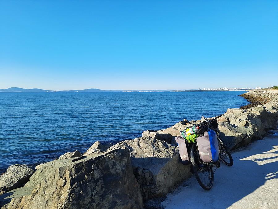 Burgas, przywitanie z Morzem Czarnym.