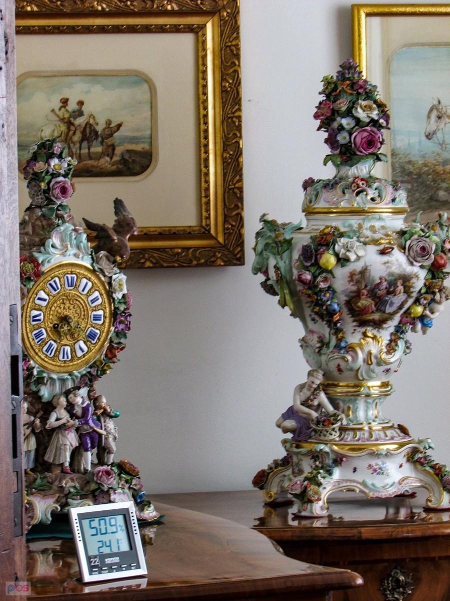 Zamek w Kórniku - porcelana w Buduarku