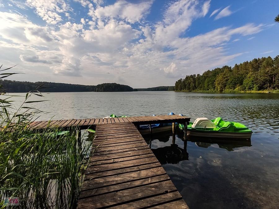 Pomost nad jeziorem Zyzdrój Mały