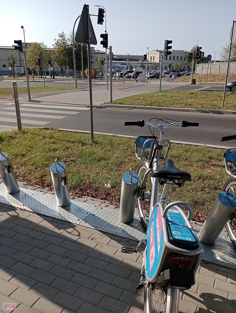 Tu odstawiłam rower na pół godziny