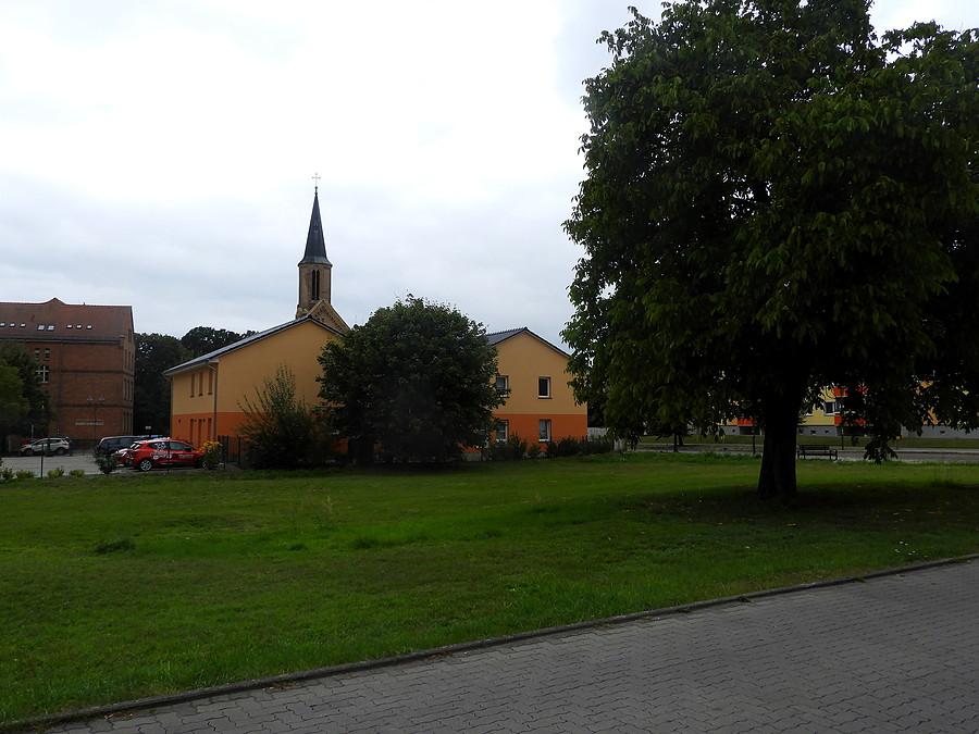 W centrum Loecknitz.