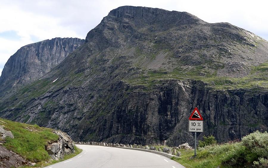 To już na trasie sławnej Trollstigen