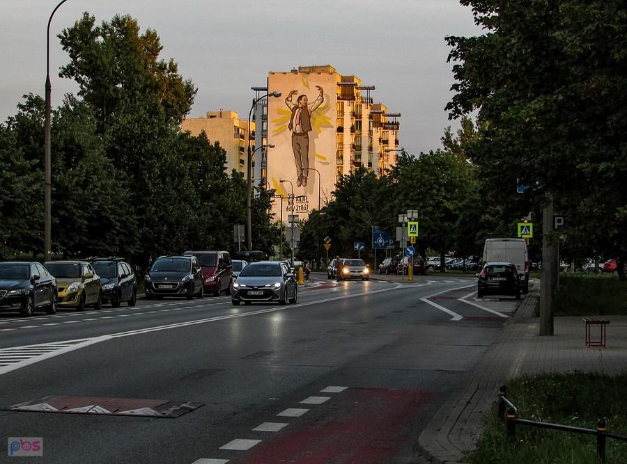 Anioł pokazał się ma końcu ul. Dereniowej