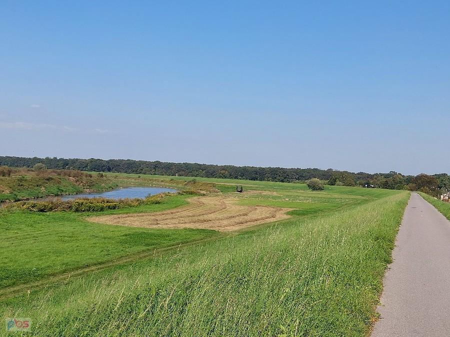 Gdzieniegdzie widać i samą Wisłę