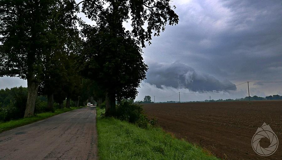 szelfowa chmurka po drodze do Karlino