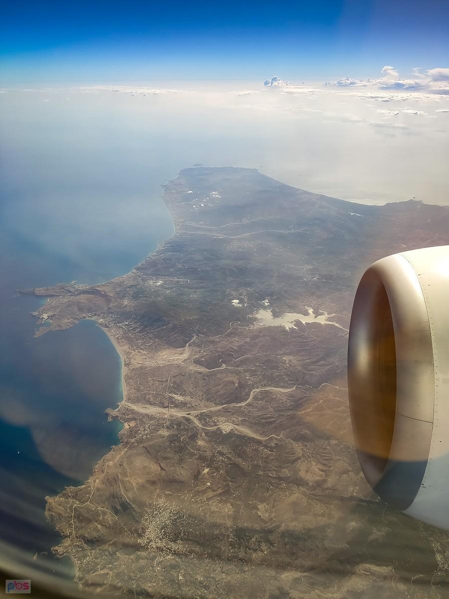 Wyspa Rodos i widoczny zalew Gadoura Dam