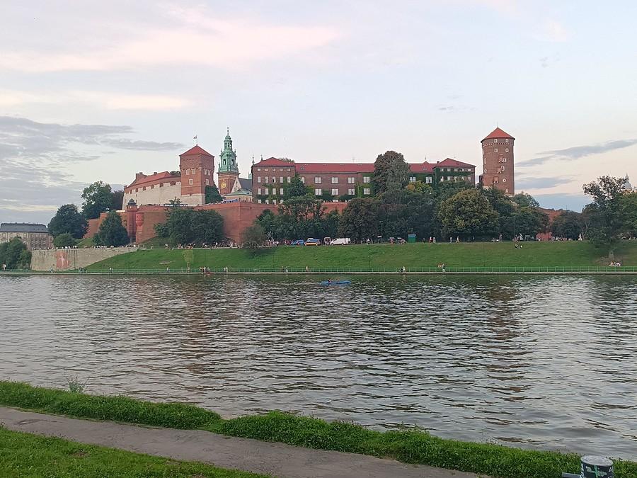 Ostatnie dziś spojrzenia na wzgórze wawelskie.