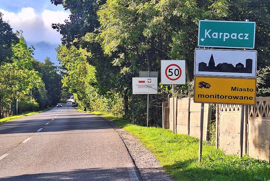 Wjazd do Karpacza