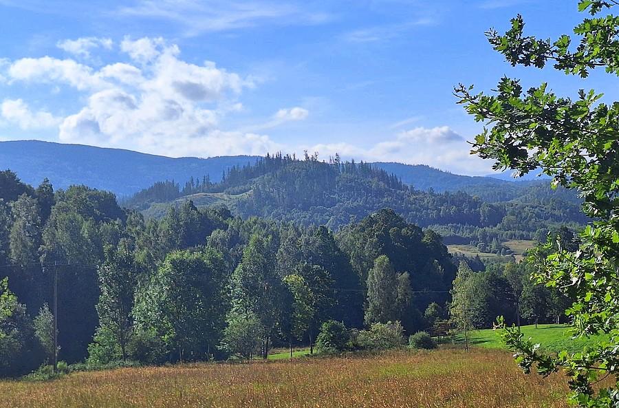 Widok z Przełęczy Karpnickiej