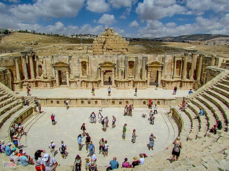 Jerash - scena teatru południowego