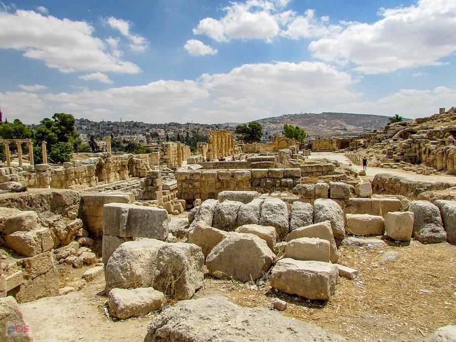 Jerash - ruiny targowiska