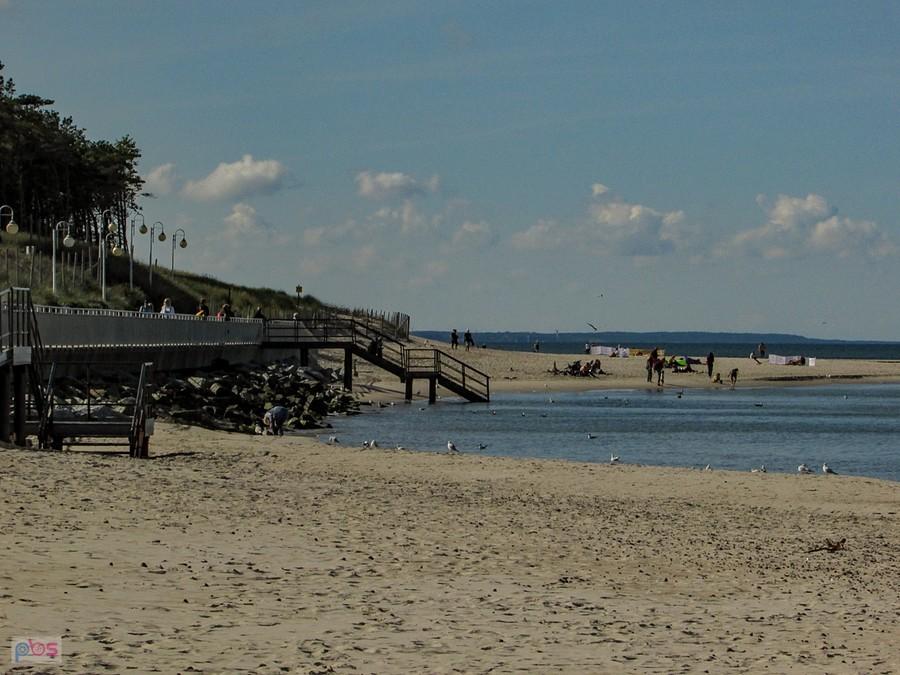Rowy - plaża przy promenadzie