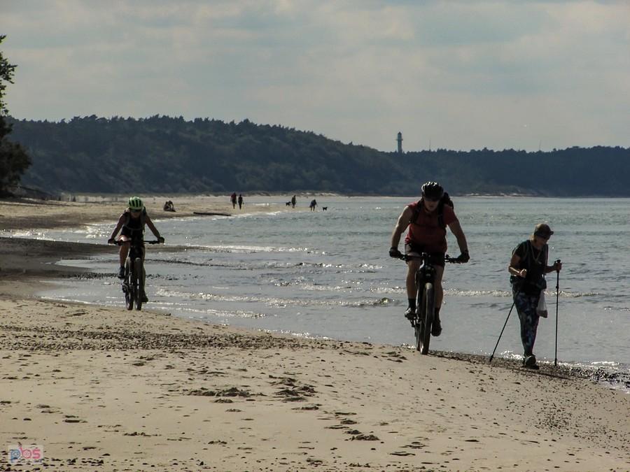 Plaża w Dębinie jest twarda