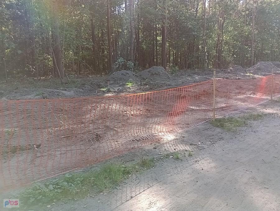 Ogrodzili teren pod gazociąg
