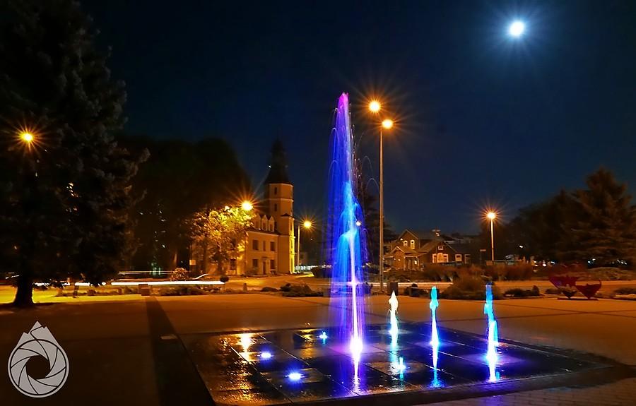 Tomaszów Lub. nocą