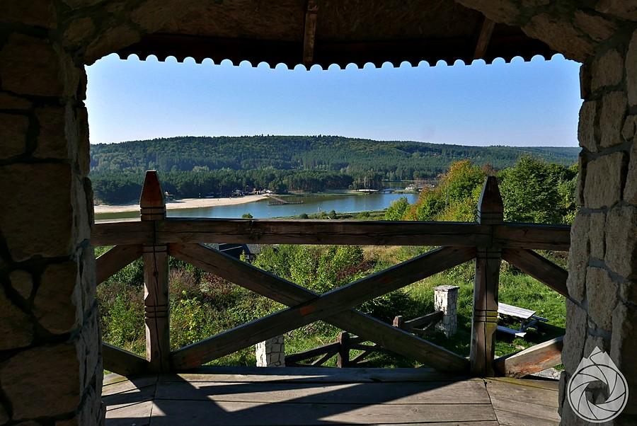 z wieży widokowej nad Krasnobrodem