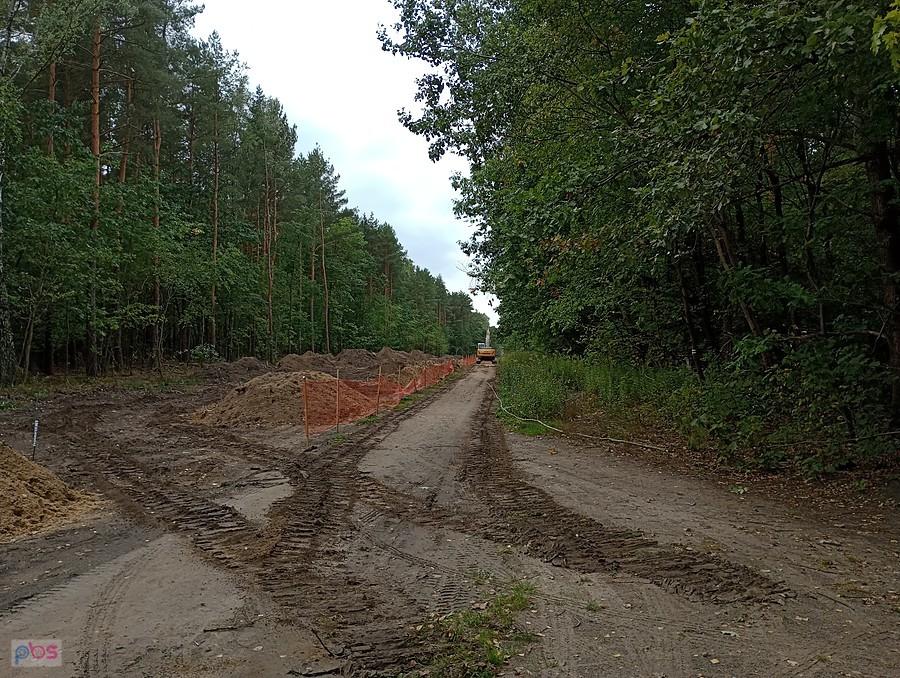 Główna droga przez las była nieprzejezdna