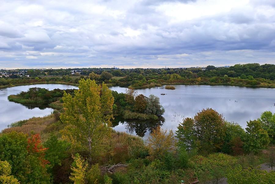 Widok z poznańskich Szacht na zachód