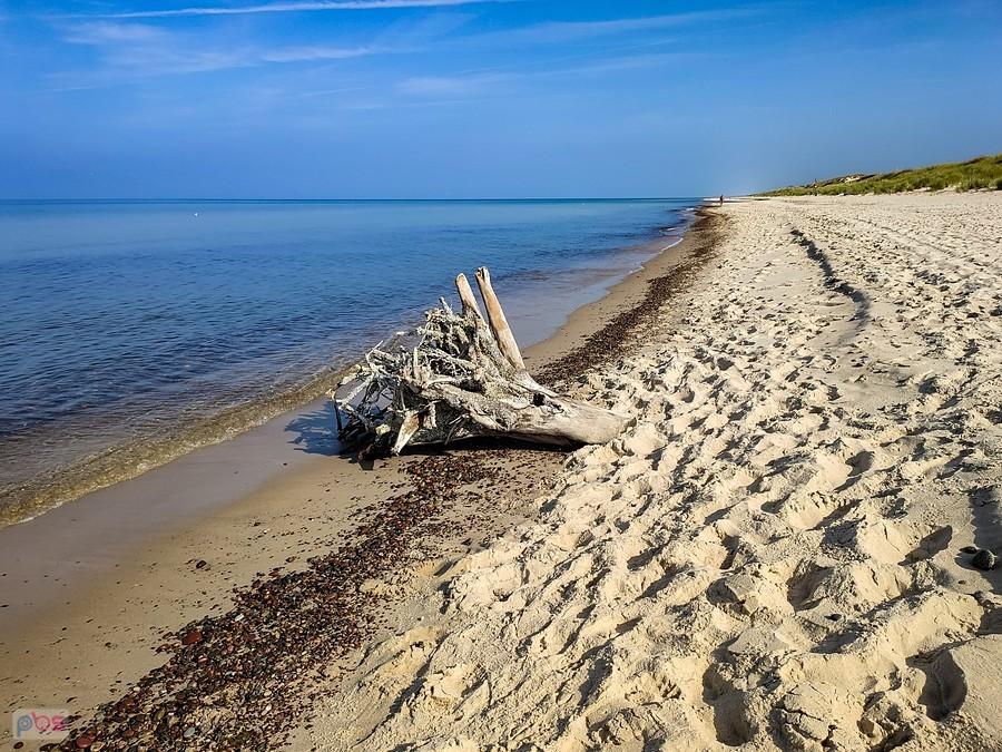 Karpa wyznacza początek plaży dla nudystów