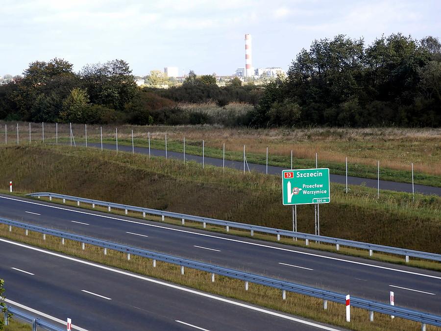 Zdjęcie znad obwodnicy Przecławia.