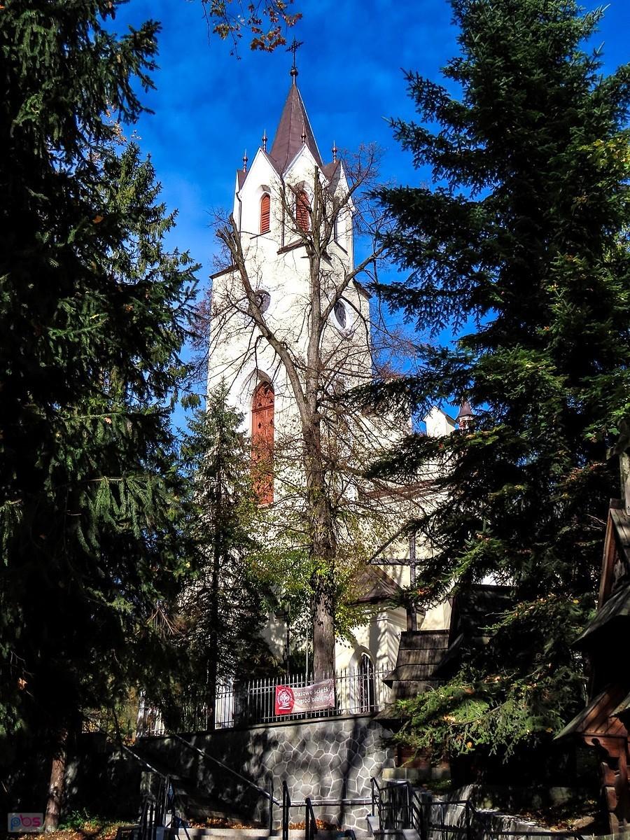 Wieża kościoła św. Wojciecha w Szczawnicy