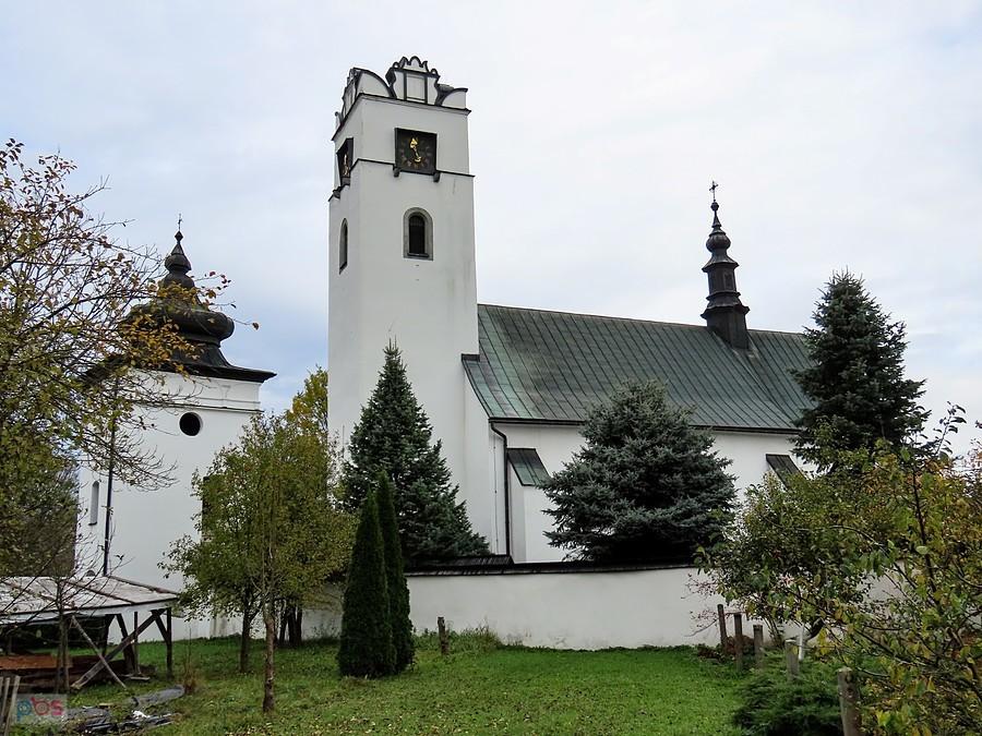 Elewacja południowa kościoła w Frydmanie
