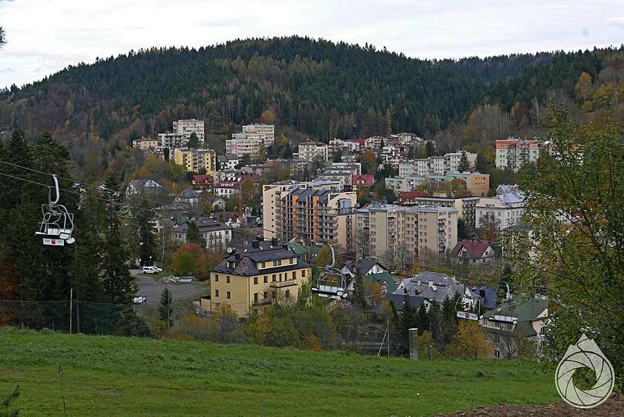 blokowiskowo-hotelowa cześć Krynicy