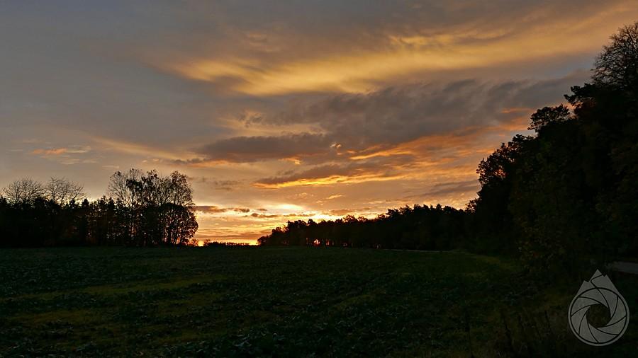 wschód słońca nad Roztoczem