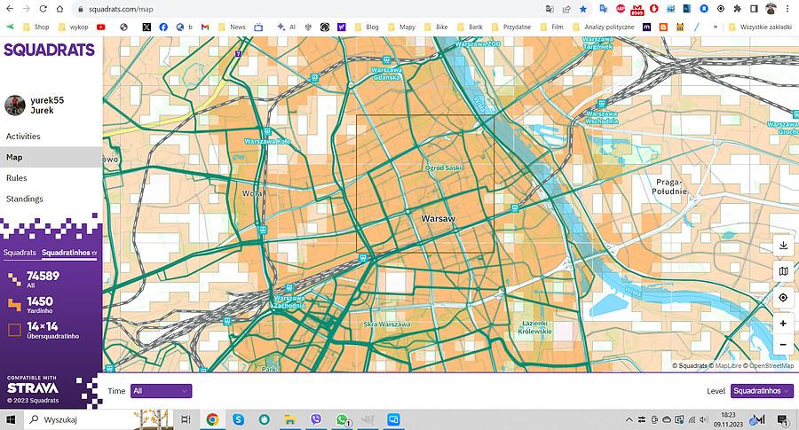 Mapa małych kwadracików