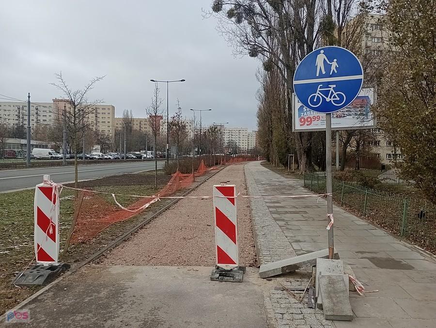 Przebudowa ddr na Broniewskiego