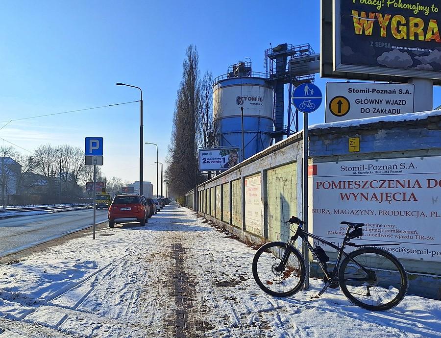 Starołęcka nie tylko paskudna, ale i usyfiona śniegiem