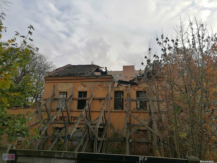 Ruiny stacji kolei waskotorowej "Trynek" Gliwice