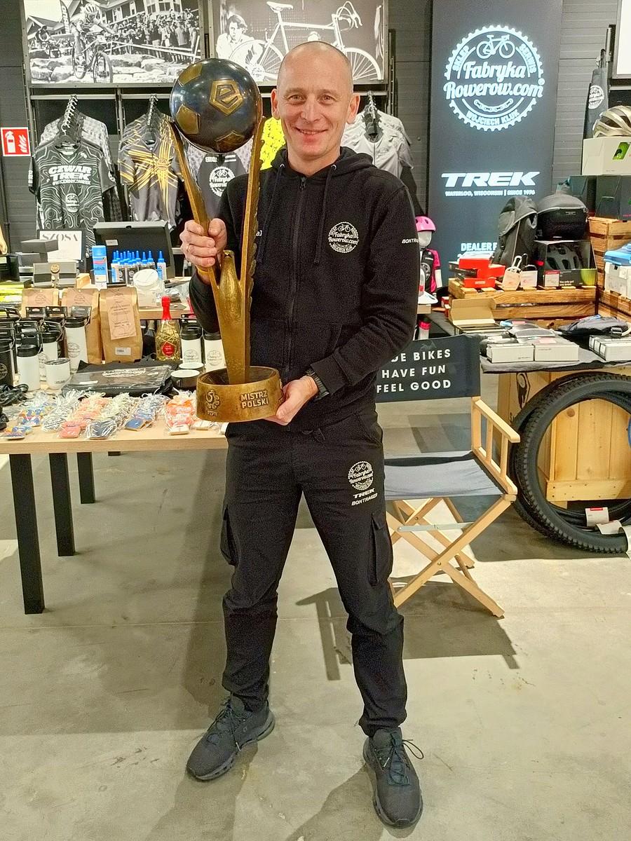 Z trofeum za Mistrzostwo Polski Rakowa Częstochowa.