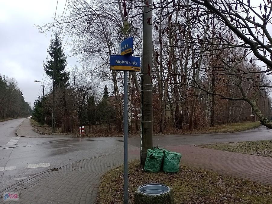 Drogowskaz w Truskawiu