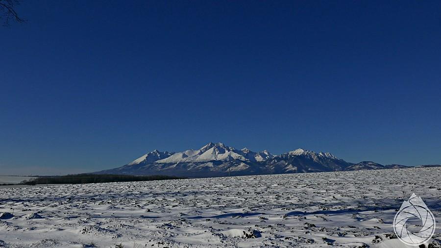 znów Tatry z drogi do Spisskej Belej