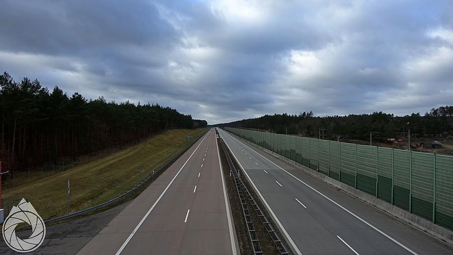 A2 za Rzepinem w stronę zachodnią