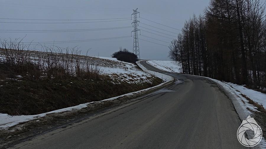 podjazd gdzieś nad Jasionkę