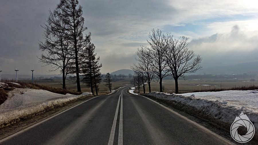 przy wietrznych polach przy Pielgrzymce