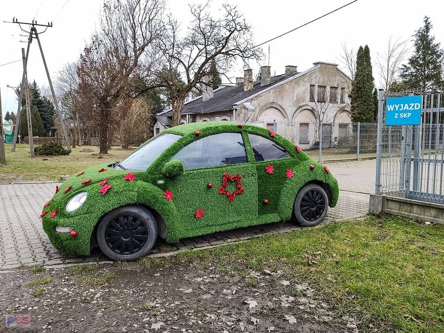 VW z pobliskiej kwiaciarni