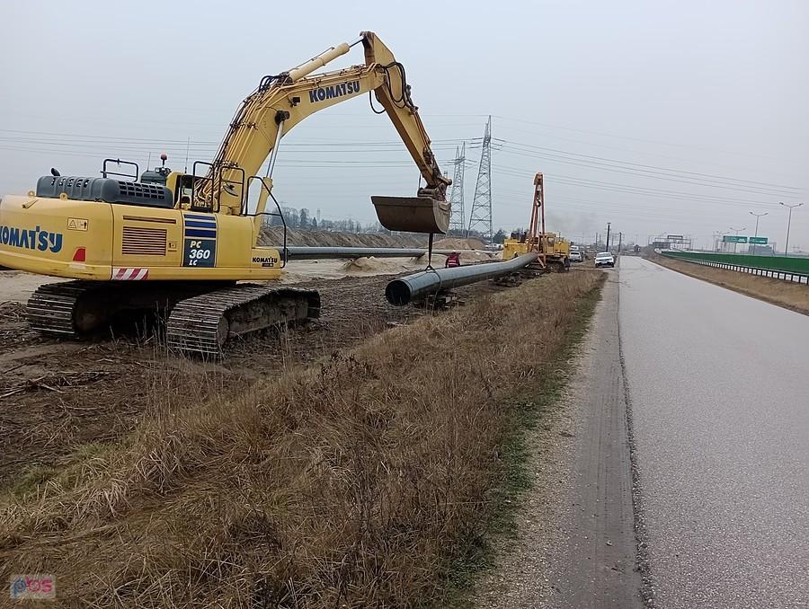 Na budowie gazociągu kładą dziś rury