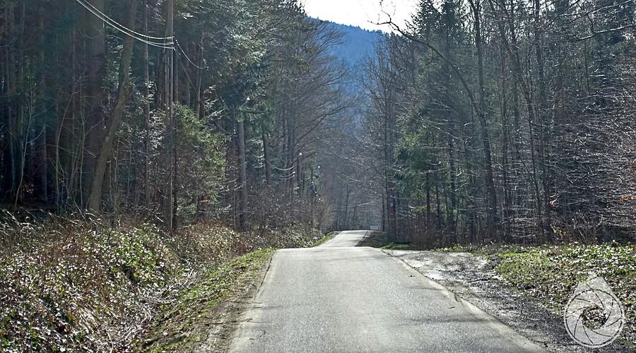 jazda pod góry, pod Wierch nad Kamieniem
