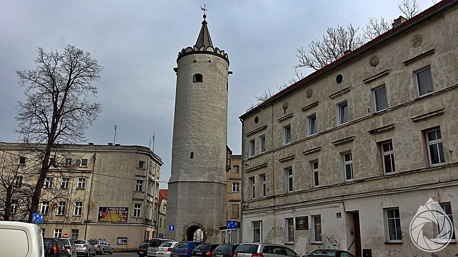 brama z wieżą do rynku w Paczkowie