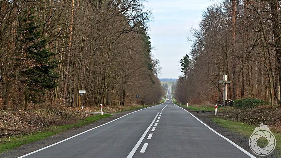 'przełączka' z krzyżem za Sieniawą