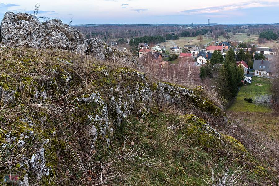 Widok w kierunku północno-wschodnim ze wzgórza w Kusiętach